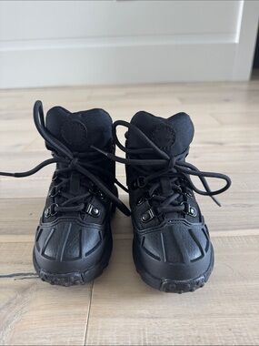 Timberland Kids Black Waterproof Lace-Up Snow Boots